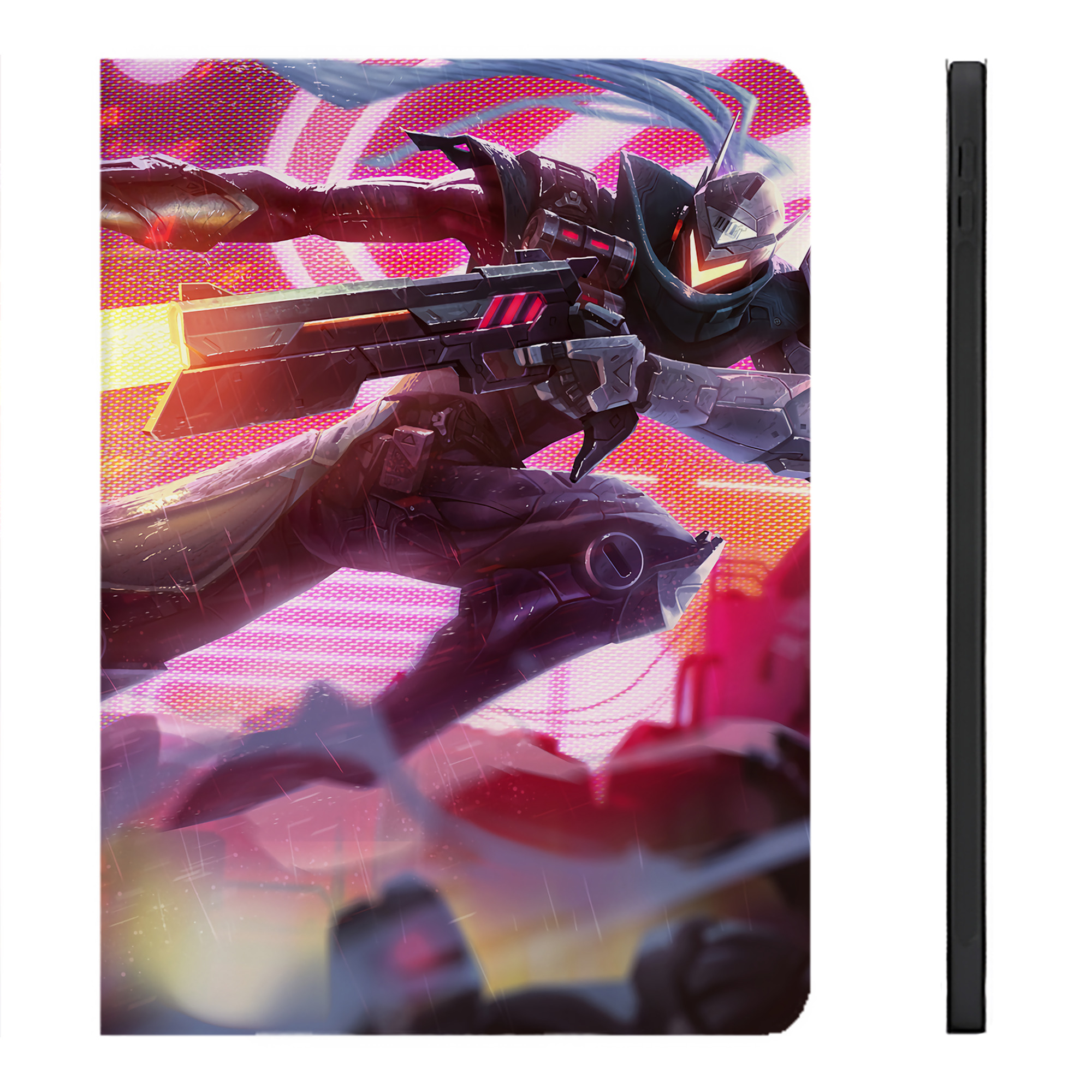 リーグ・オブ・レジェンド League of Legends LOL IPadケース ペンホルダー付き ブックスタイルデザイン